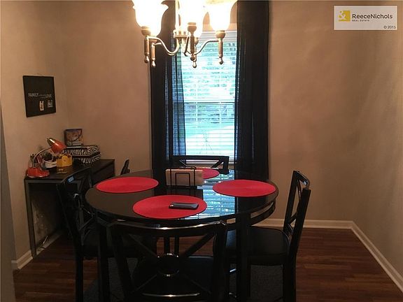 Formal dining room with new flooring
