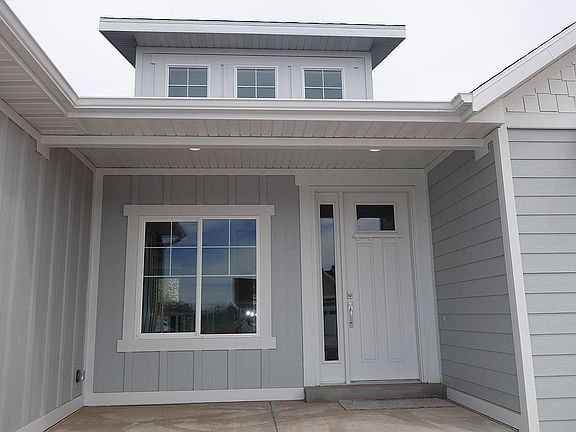 Lighed Covered Porch
