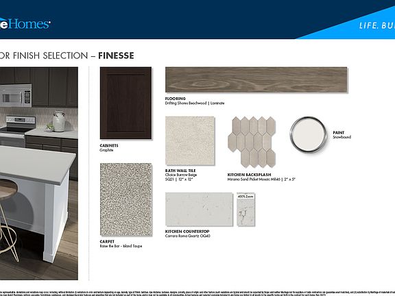 Graphite-colored cabinets and quartz countertops