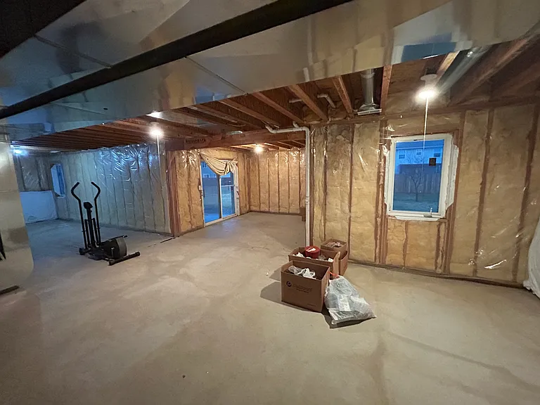 Basement back half, Walk out to back yard.