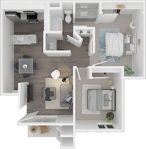Floor plan 2X1 B1