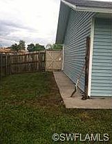 North side of home fully fenced in