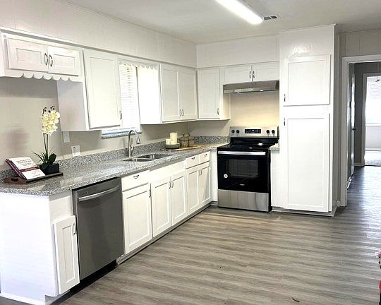 Kitchen with granite countertop