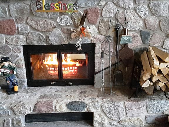 Fireplace in living room