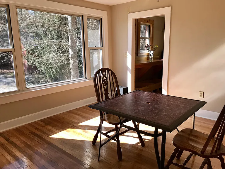 Dinning area. Table and chairs not included.