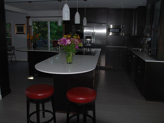 Large Modern Kitchen from Dining Room