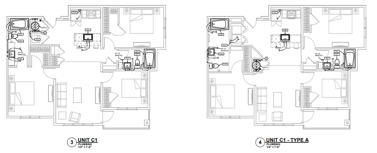Floor plan 3 beds 2 Bath