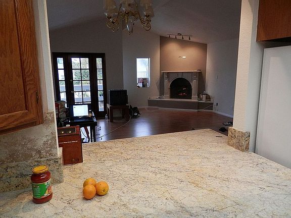 View from inside kitchen 