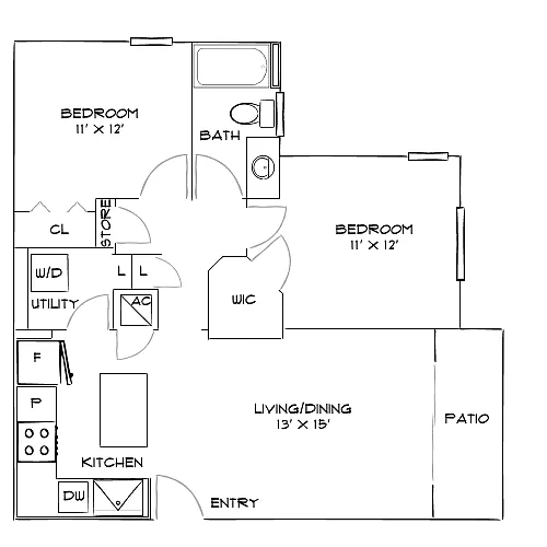 Floor plan Deisgn 2B10