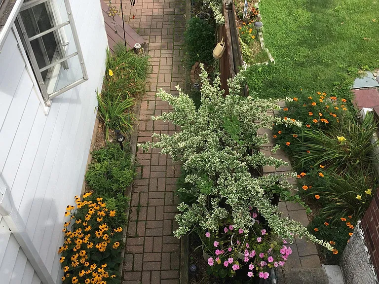 Balcony Overlooks Garden