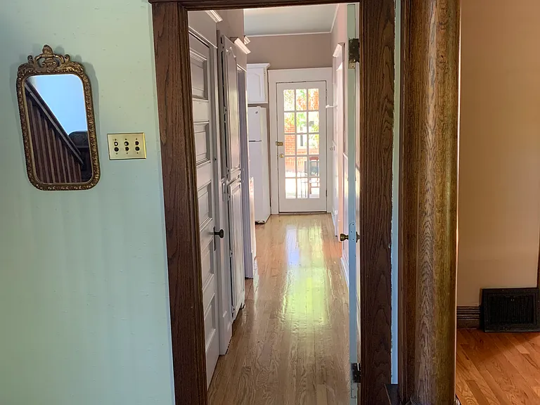 foyer and hall to kitchen