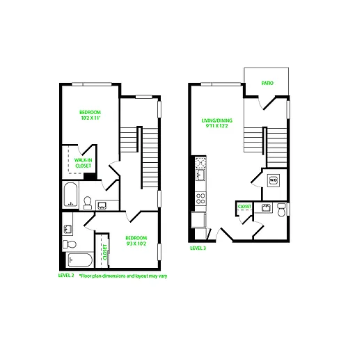 Floor plan TH 2.2