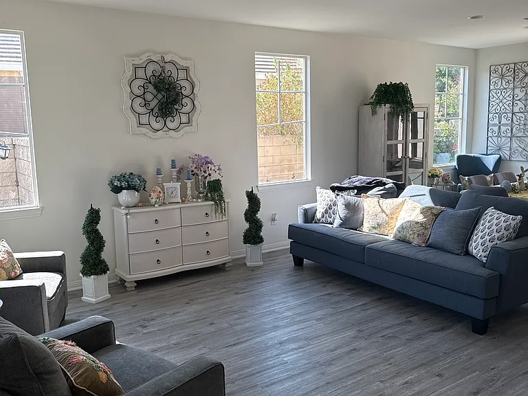 Formal living room entryway