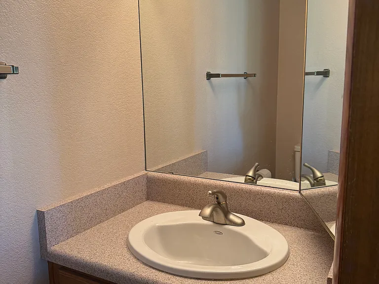 Downstairs 1/2 bath with pocket door.