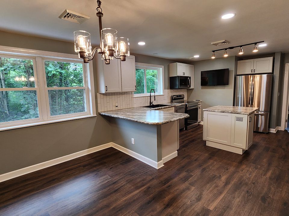 Dining area and kitchen