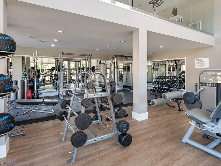 State-of-the-art fitness center with strength equipment