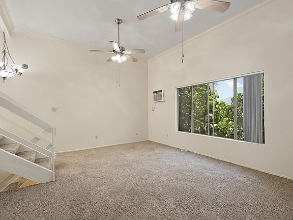 Living Room with High Ceilings on Level 3