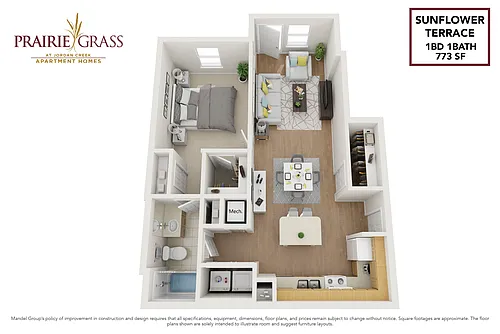 Floor plan Sunflower Terrace