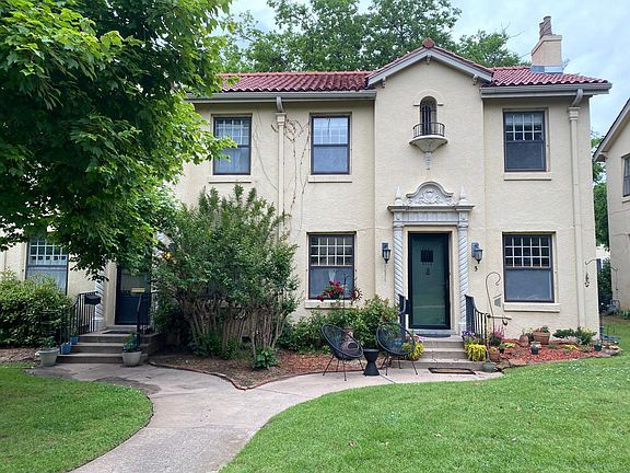Beautiful European architecture opening to a lovely courtyard