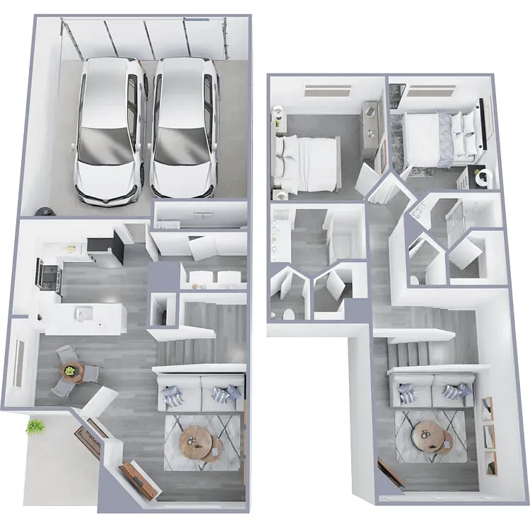 Floor plan The Bellasera Townhome Renovated
