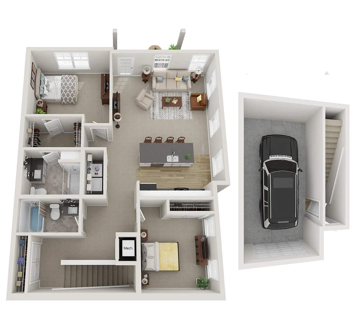 Floor plan Hayworth - Attached Garage