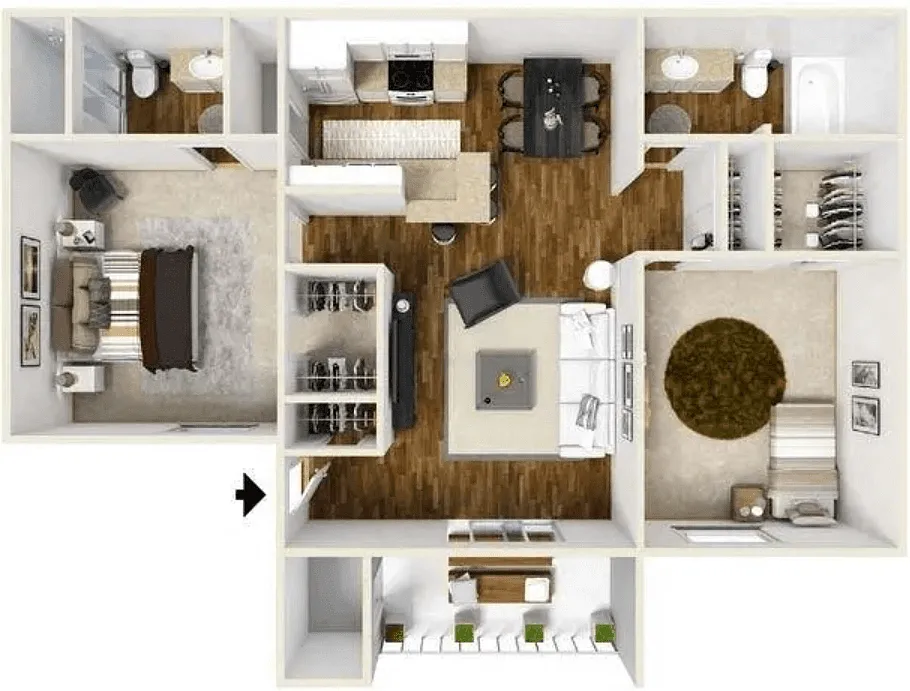 Floor plan Cayenne - Renovated