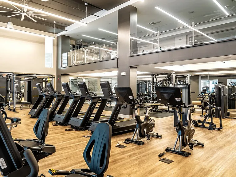 State-of-the art fitness center with cardio and strength equipment