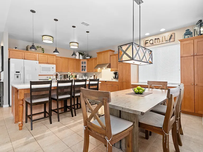 Another dining area near the kitchen