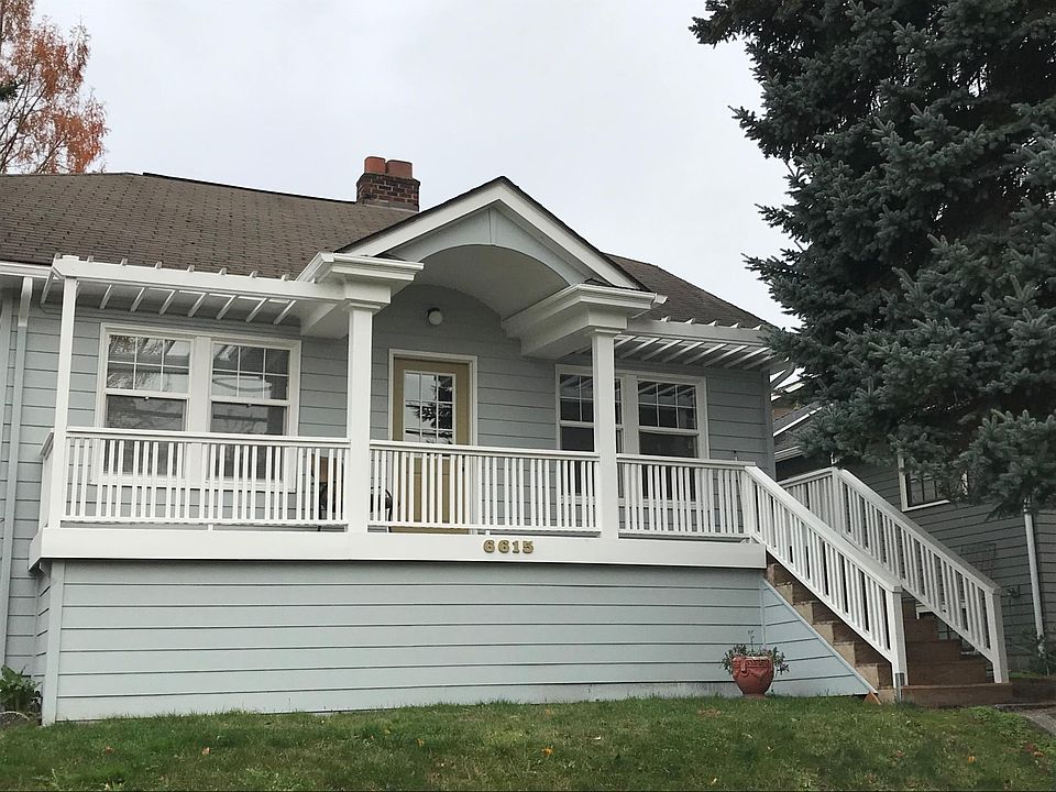 1923 craftsman bungalow. Full front porch, upgraded siding, insulation, new roof, and paint. Home sits above the street for privacy and sweet outlook.