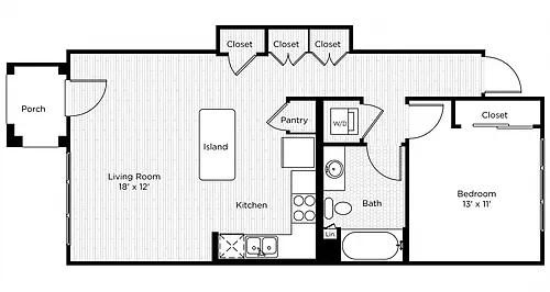 Floor plan Botanica - 1AS