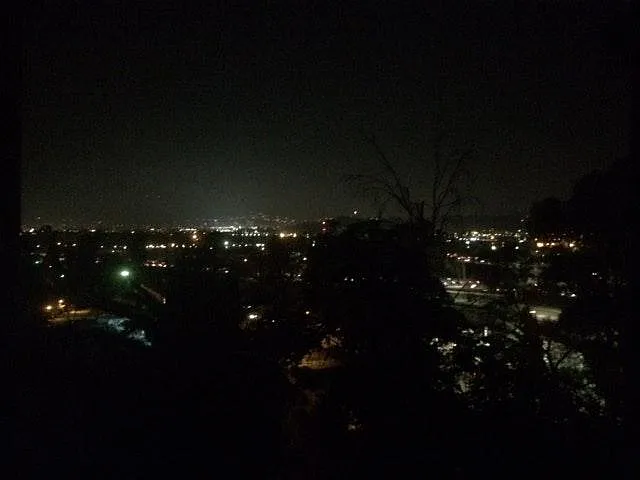 Night view toward Mtns.