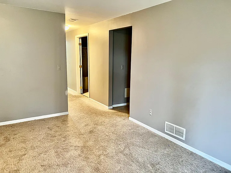 Lower level bonus room. Laundry room on right.