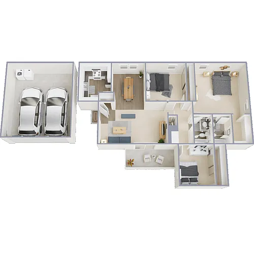 Floor plan Park City Ranchos - 3 Bed 2 Bath