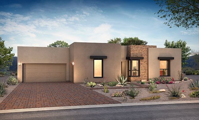 Contemporary Adobe Elevation A