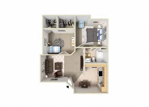 Floor plan 2 Bedroom