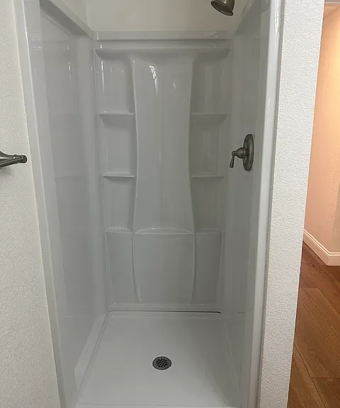 Downstairs bathroom shower