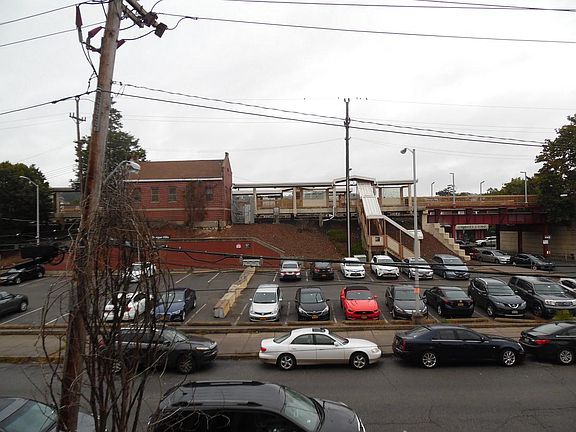 Train station across the street!