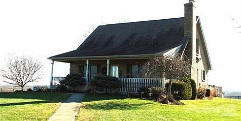 Great porch over looking farm.