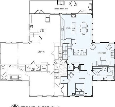 Main Level (in blue)