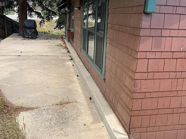 Concrete patio