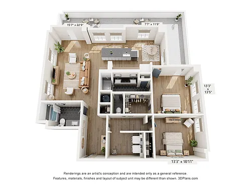 Floor plan 2BR TYPE S