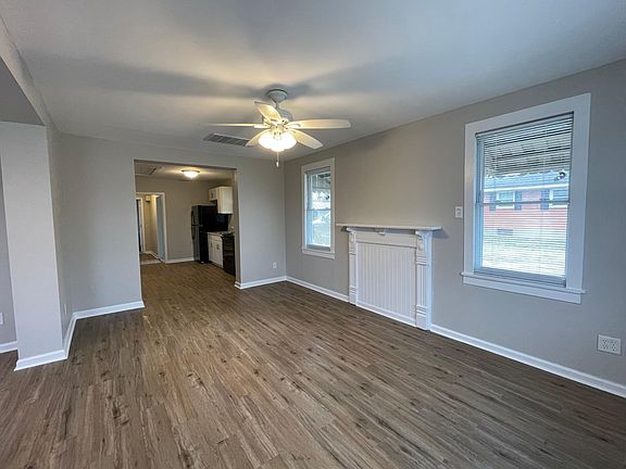 Family room and kitchen.