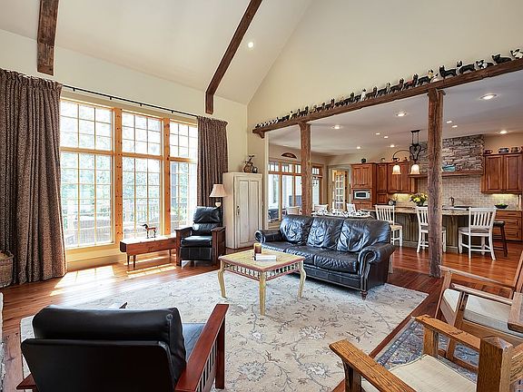 Antique, hand-hewn beams