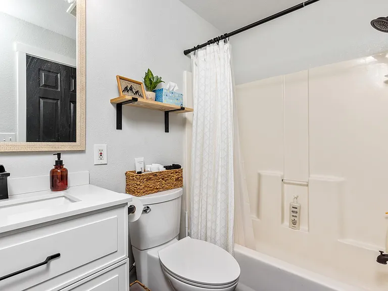 bathroom and shower