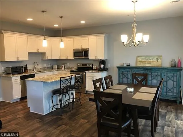 Open concept living/dining/kitchen