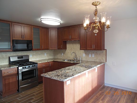 kitchen with granite countertops