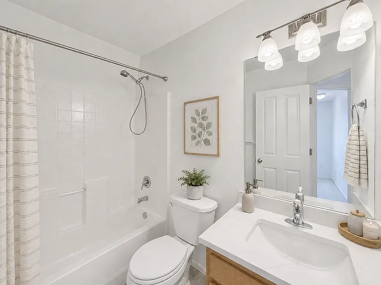 Second-floor hallway bathroom