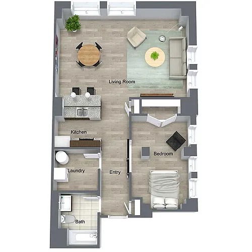 Floor plan Aronoff Loft II