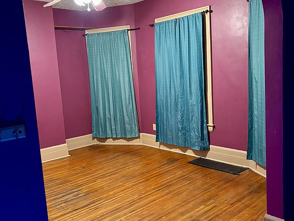 Looking into the dining room from the living room.