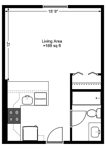Floor plan Studio- 98